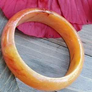Vintage marble orange bracelet